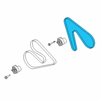 OEM Ford Transit-350 V-BELT Diagram - LK4Z-8620-AA