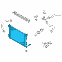 OEM Hyundai Radiator Assembly Diagram - 25310-1R150