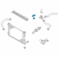 OEM Kia Rio Bracket Assembly-Radiator Diagram - 253331W000