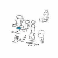 OEM 2009 Chevrolet Colorado Seat Heater Diagram - 19207504