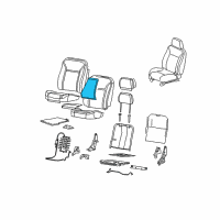 OEM GMC Canyon Seat Back Heater Diagram - 89041526