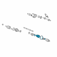 OEM 2014 Acura ILX Boot Set, Inboard Diagram - 44017-TR4-A91