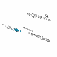 OEM 2014 Acura ILX Boot Set, Outboard Diagram - 44018-TR4-A91