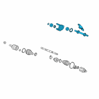 OEM Acura Shaft Assembly, Half (Mt) Diagram - 44500-SWA-A10