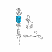 OEM Mercury Monterey Coil Spring Diagram - 3F2Z-5310-AA