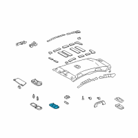 OEM 2009 Toyota Yaris Dome Lamp Assembly Diagram - 81240-52040-C0