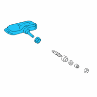 OEM Lexus RX350 Tire Valve Sub-Assembly Diagram - 42607-53020