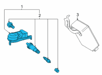 OEM Toyota Corolla Sensor Diagram - 42607-02050