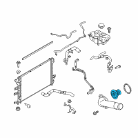 OEM Lincoln MKX Thermostat Diagram - BR3Z-8575-E