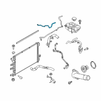 OEM Ford Fusion Overflow Hose Diagram - HS7Z-8075-A