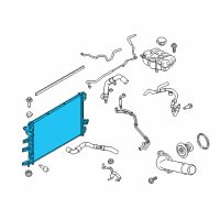 OEM 2017 Lincoln Continental Radiator Diagram - G3GZ-8005-B