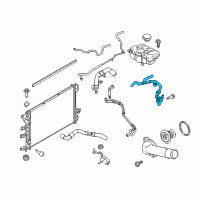 OEM Ford Reservoir Hose Diagram - HS7Z-8C289-B