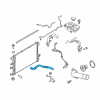 OEM 2018 Lincoln MKZ Upper Hose Diagram - HG9Z-8260-A