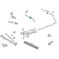 OEM 2016 Toyota Tundra Washer Hose Valve Diagram - 85321-28020