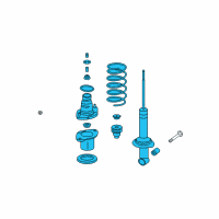 OEM 2011 Honda CR-V Shock Absorber Assembly, Left Rear Diagram - 52620-SWA-A31