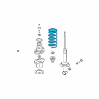 OEM 2009 Honda CR-V Spring, Rear Diagram - 52441-SWA-A01