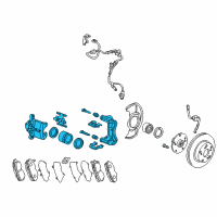 OEM 2002 Honda Accord Caliper Sub-Assembly, Right Front (Reman) Diagram - 06452-S87-506RM