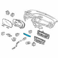 OEM Honda Ridgeline Switch Assembly, Hazard & Srs Indicator (Passenger) Diagram - 35510-TG7-A11