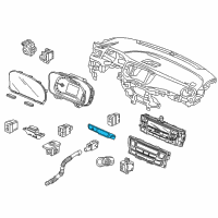 OEM Honda Pilot Switch Assembly, Hazard & Srs Indicator (Passenger) Diagram - 35510-TG7-A11