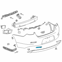 OEM Chevrolet Malibu Reflector Diagram - 20998412