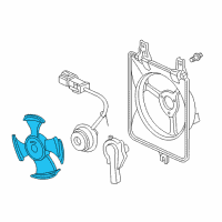 OEM Honda Accord Fan, Cooling Diagram - 38611-RCA-A01