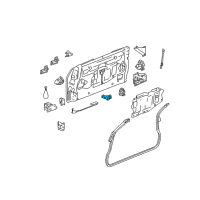 OEM GMC Envoy XUV Cylinder Kit-End Gate Lock (Uncoded) Diagram - 15782678