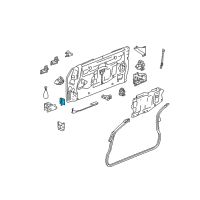 OEM 2004 GMC Envoy XUV Hinge Asm-End Gate Lower (End Gate Side) Diagram - 15136062