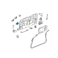 OEM 2005 GMC Envoy XUV End Gate Latch Assembly Diagram - 15778434