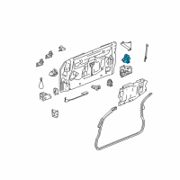 OEM 2004 GMC Envoy XUV End Gate Latch Assembly Diagram - 15778433