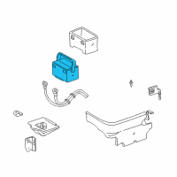 OEM 1992 Chevrolet Corvette Batteries Diagram - 75B72