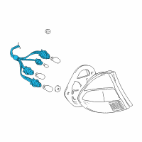 OEM 2002 Toyota Prius Socket & Wire Diagram - 81555-47020