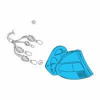 OEM 2001 Toyota Prius Lens & Housing Diagram - 81551-47030