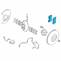 OEM Infiniti Q60 Pad Kit-Disc Brake, Front Diagram - D1060-6HH0B