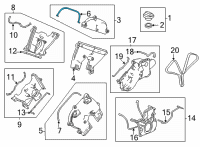 OEM Acura TLX GASKET, FR. (UPPER) Diagram - 11822-6S9-A01