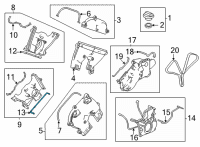 OEM Acura TLX GASKET, RR. BLT BCK Diagram - 11872-6S9-A01