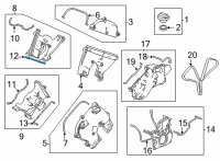 OEM Acura TLX GASKET, FR. BLT BCK Diagram - 11862-6S9-A01
