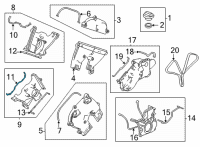 OEM Acura TLX GASKET, FR. BLT BCK Diagram - 11873-6S9-A01