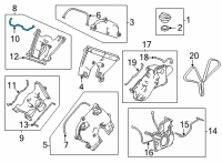 OEM Acura TLX GASKET, FR. BLT BCK Diagram - 11863-6S9-A01