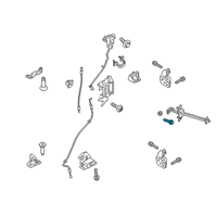 OEM Ford Ranger Door Check Bolt Diagram - -W716056-S437