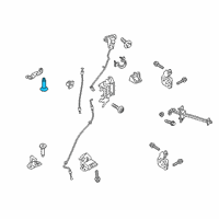 OEM 2020 Ford Ranger Upper Striker Screw Diagram - -W703283-S424