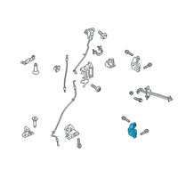 OEM 2019 Ford Ranger Upper Hinge Diagram - AB3Z-2126800-A