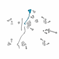 OEM Ford Ranger Upper Latch Diagram - AB3Z-21264A00-A