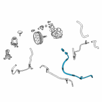 OEM 2011 Lexus GX460 Power Steering Pressure Feed Tube, No.1 Diagram - 44413-60130