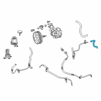 OEM 2018 Lexus GX460 Power Steering Return Hose Diagram - 44412-35370