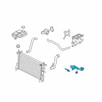 OEM 2007 Ford Focus Coolant Temperature Sensors Diagram - 3S4Z8A564AG