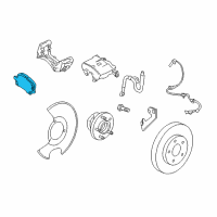 OEM 2014 Chevrolet Malibu Front Pads Diagram - 13312895