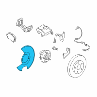 OEM Chevrolet Malibu Splash Shield Diagram - 22810891