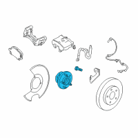 OEM 2011 Buick Regal Hub & Bearing Diagram - 22859843