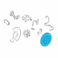 OEM 2013 Cadillac XTS Rotor Diagram - 23118526