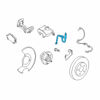 OEM 2016 Buick Regal Brake Hose Diagram - 84025391